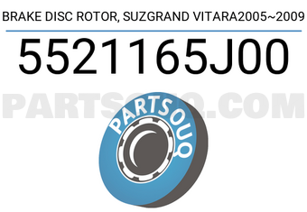 TOP 5521165J00 BRAKE DISC ROTOR, SUZGRAND VITARA2005~2009