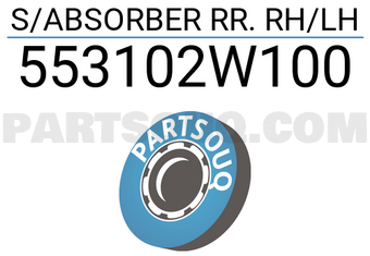 TOP 553102W100 S/ABSORBER RR. RH/LH
