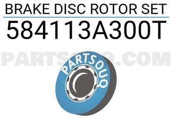 TOP 584113A300T BRAKE DISC ROTOR SET