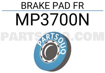 TOP MP3700N BRAKE PAD FR