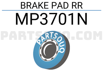 TOP MP3701N BRAKE PAD RR