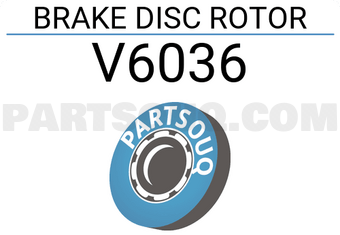 TOP V6036 BRAKE DISC ROTOR