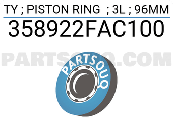 TP 358922FAC100 PISTON RING