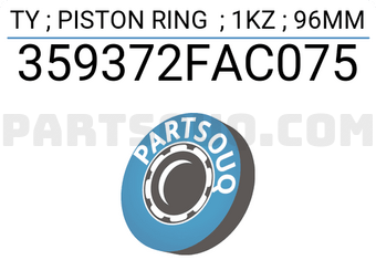 TP 359372FAC075 TY ; PISTON RING ; 1KZ ; 96MM