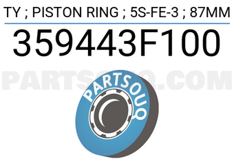 TP 359443F100 TY ; PISTON RING ; 5S-FE-3 ; 87MM