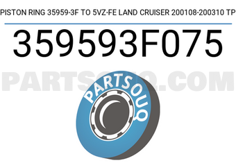 TP 359593F075 PISTON RING 35959-3F TO 5VZ-FE LAND CRUISER 200108-200310 TP