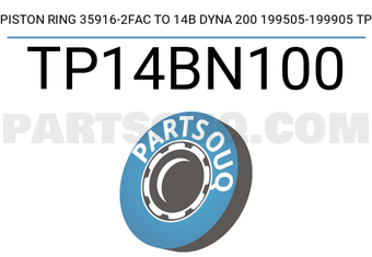 TP TP14BN100 PISTON RING 35916-2FAC TO 14B DYNA 200 199505-199905 TP