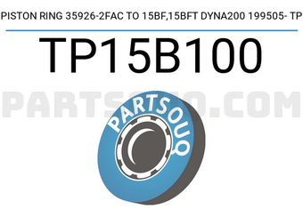 TP TP15B100 PISTON RING 35926-2FAC TO 15BF,15BFT DYNA200 199505- TP