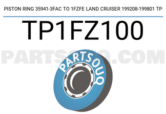 TP TP1FZ100 PISTON RING 35941-3FAC TO 1FZFE LAND CRUISER 199208-199801 TP