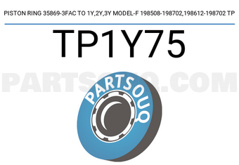 TP TP1Y75 PISTON RING 35869-3FAC TO 1Y,2Y,3Y MODEL-F 198508-198702,198612-198702 TP