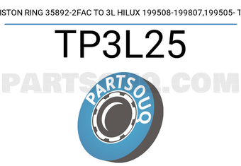 TP TP3L25 PISTON RING 35892-2FAC TO 3L HILUX 199508-199807,199505- TP