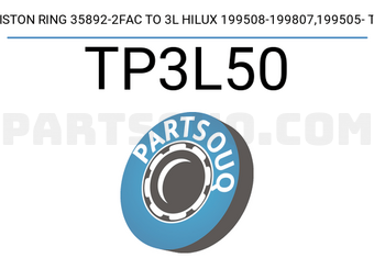 TP TP3L50 PISTON RING 35892-2FAC TO 3L HILUX 199508-199807,199505- TP
