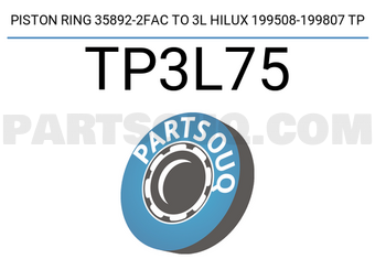 TP TP3L75 PISTON RING 35892-2FAC TO 3L HILUX 199508-199807 TP