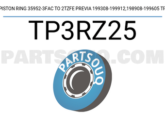 TP TP3RZ25 PISTON RING 35952-3FAC TO 2TZFE PREVIA 199308-199912,198908-199605 TP