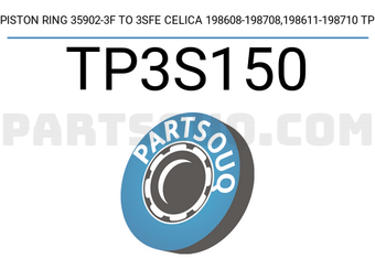 TP TP3S150 PISTON RING 35902-3F TO 3SFE CELICA 198608-198708,198611-198710 TP