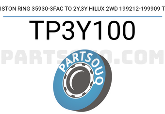 TP TP3Y100 PISTON RING 35930-3FAC TO 2Y,3Y HILUX 2WD 199212-199909 TP
