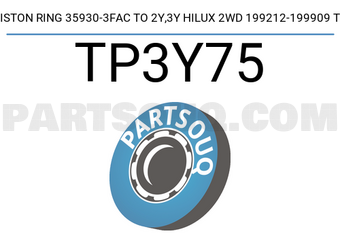 TP TP3Y75 PISTON RING 35930-3FAC TO 2Y,3Y HILUX 2WD 199212-199909 TP