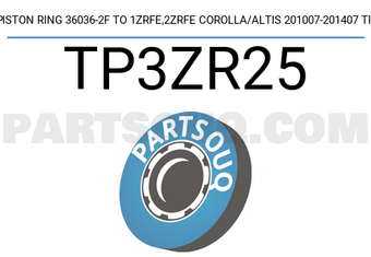 TP TP3ZR25 PISTON RING 36036-2F TO 1ZRFE,2ZRFE COROLLA/ALTIS 201007-201407 TP