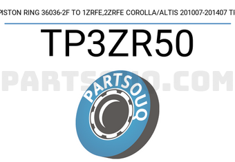 TP TP3ZR50 PISTON RING 36036-2F TO 1ZRFE,2ZRFE COROLLA/ALTIS 201007-201407 TP