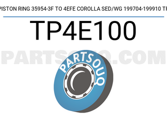 TP TP4E100 PISTON RING 35954-3F TO 4EFE COROLLA SED/WG 199704-199910 TP
