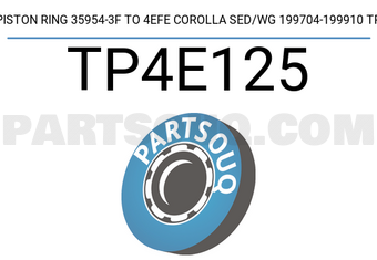 TP TP4E125 PISTON RING 35954-3F TO 4EFE COROLLA SED/WG 199704-199910 TP