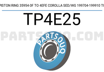 TP TP4E25 PISTON RING 35954-3F TO 4EFE COROLLA SED/WG 199704-199910 TP