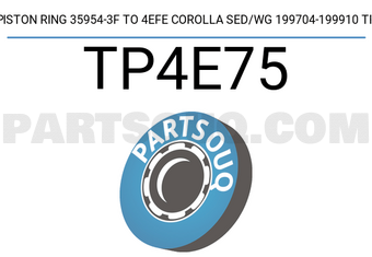 TP TP4E75 PISTON RING 35954-3F TO 4EFE COROLLA SED/WG 199704-199910 TP