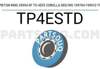 TP TP4ESTD PISTON RING 35954-3F TO 4EFE COROLLA SED/WG 199704-199910 TP