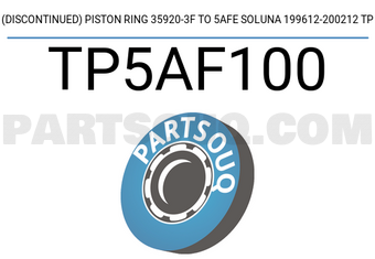TP TP5AF100 (DISCONTINUED) PISTON RING 35920-3F TO 5AFE SOLUNA 199612-200212 TP
