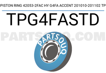 TP TPG4FASTD PISTON RING 42053-2FAC HY G4FA ACCENT 201010-201102 TP