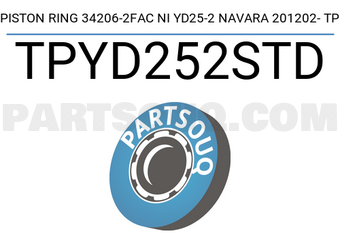 TP TPYD252STD PISTON RING 34206-2FAC NI YD25-2 NAVARA 201202- TP