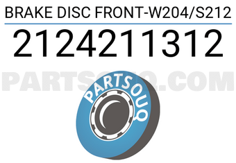 TRW 2124211312 BRAKE DISC FRONT-W204/S212