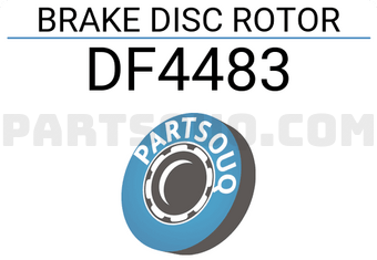 TRW DF4483 BRAKE DISC ROTOR
