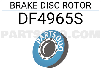 TRW DF4965S BRAKE DISC ROTOR BLAC