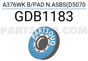 TRW GDB1183 A376WK B/PAD N.ASBS(D5070