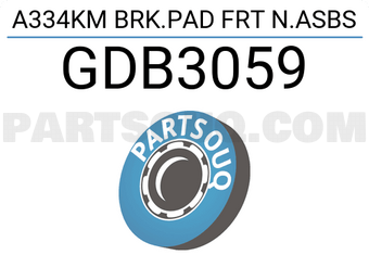 TRW GDB3059 A334KM BRK.PAD FRT N.ASBS
