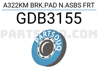 TRW GDB3155 A322KM BRK.PAD N.ASBS FRT