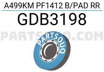 TRW GDB3198 A499KM PF1412 B/PAD RR