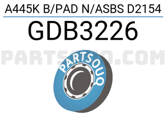 TRW GDB3226 A445K B/PAD N/ASBS D2154