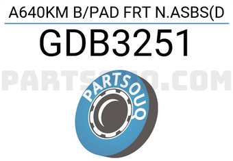 TRW GDB3251 A640KM B/PAD FRT N.ASBS(D
