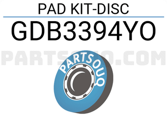 TRW GDB3394YO PAD KIT-DISC