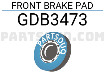 TRW GDB3473 FRONT BRAKE PAD
