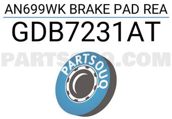 TRW GDB7231AT AN699WK BRAKE PAD REA