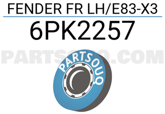 TW 6PK2257 FENDER FR LH/E83-X3