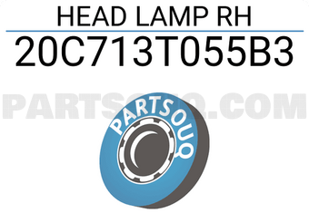 TYC 20C713T055B3 HEAD LAMP RH
