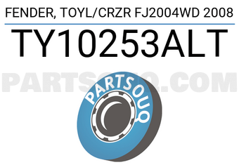 TYC TY10253ALT FENDER, TOYL/CRZR FJ2004WD 2008