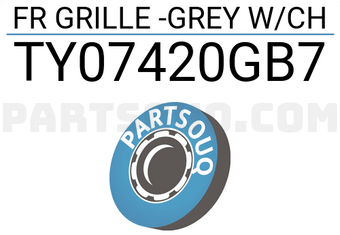 TYG TY07420GB7 FR GRILLE -GREY W/CH