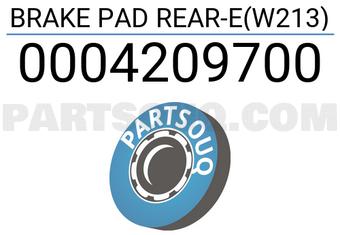 Textar 0004209700 BRAKE PAD REAR-E(W213)