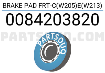 Textar 0084203820 BRAKE PAD FRT-C(W205)E(W213)