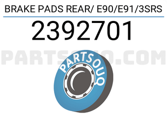 Textar 2392701 BRAKE PADS REAR/ E90/E91/3SRS
